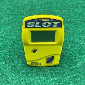 Radica Sports Pocket Slots Casino Handheld Lcd Electronic Game 1990s Yellow Mini